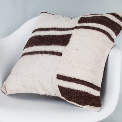Striped Beige Kilim Pillow Cover 20x20 9356