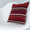 Striped Multiple Color Kilim Pillow Cover 16x16 8140