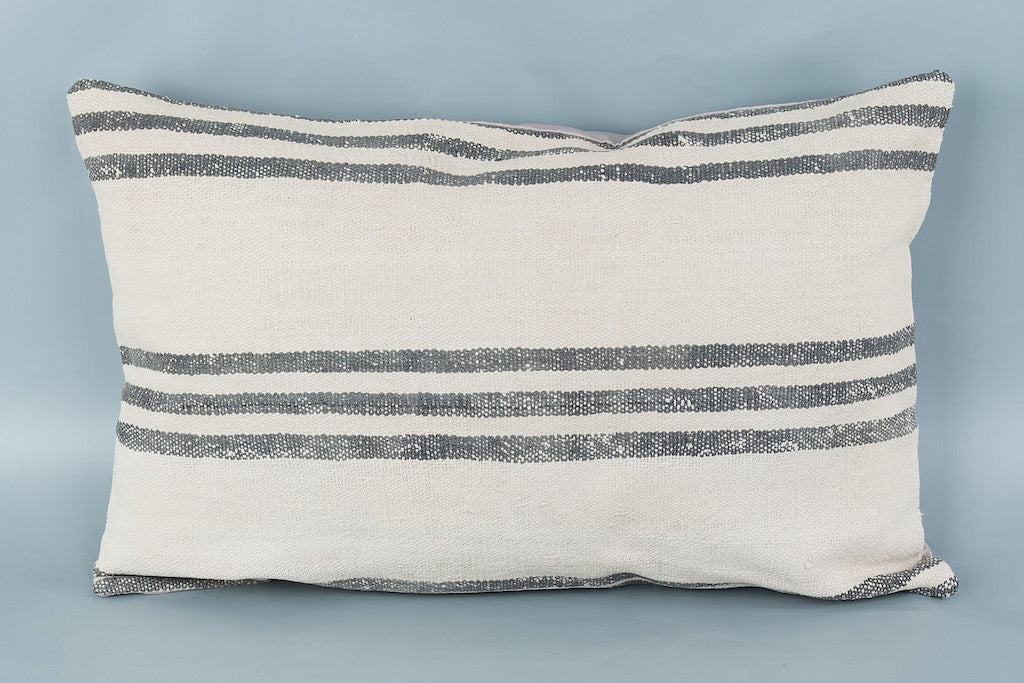 Striped Multiple Color Kilim Pillow Cover 16x24 8486