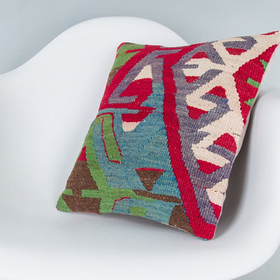 Tribal Multiple Color Kilim Pillow Cover 16x16 7754