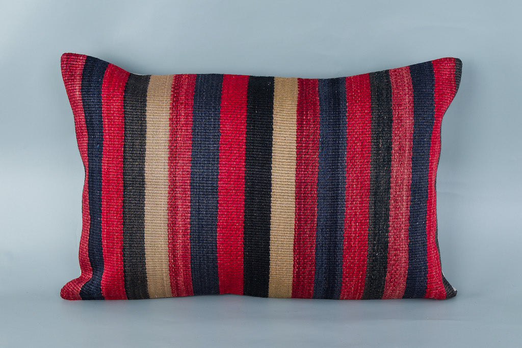 Tribal Multiple Color Kilim Pillow Cover 16x24 8434