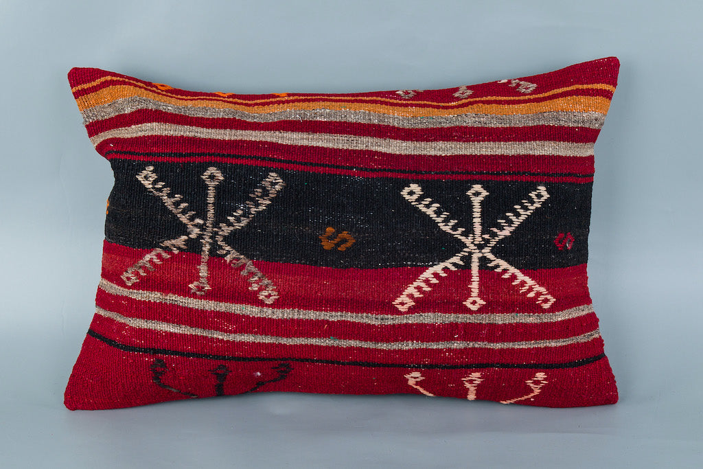 Tribal Multiple Color Kilim Pillow Cover 16x24 8440