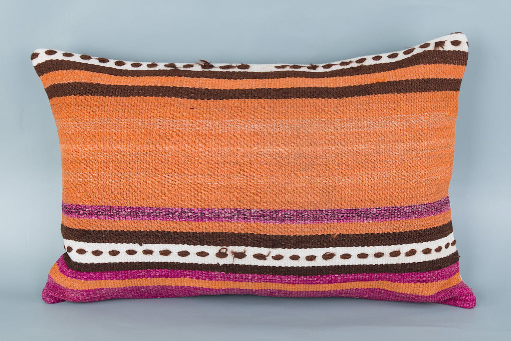 Tribal Multiple Color Kilim Pillow Cover 16x24 8536