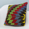 Chevron Multi Color Kilim Pillow Cover 16x16 3702 - kilimpillowstore
 - 2