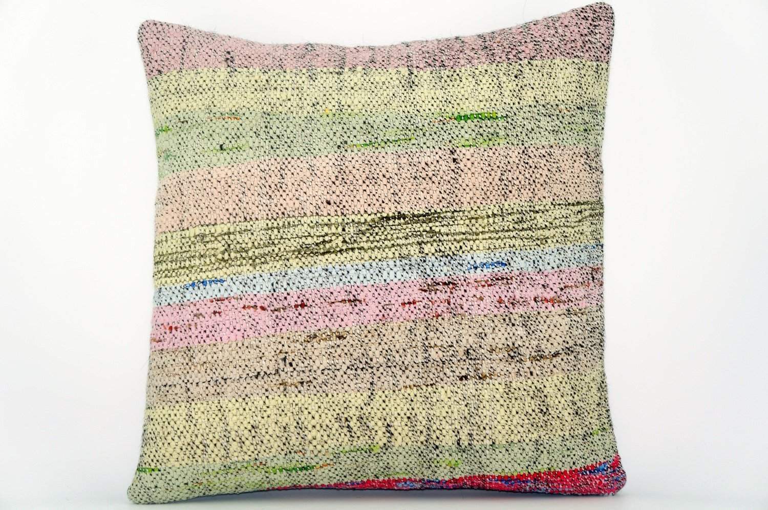 Handwoven hemp pillow , Decorative Kilim pillow cover 1560_A