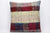 Striped Kilim pillow , Multi colour patchwork pillow 1483
