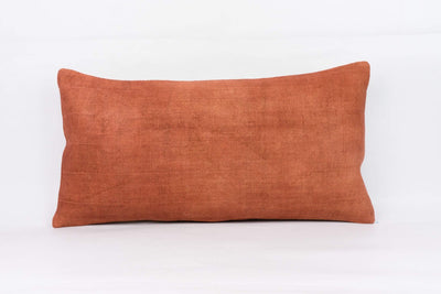 Plain Brown Kilim Pillow Cover 12x24 4181 - kilimpillowstore
 - 1