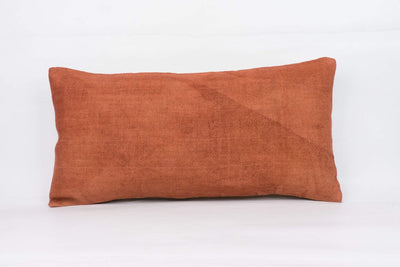 Plain Brown Kilim Pillow Cover 12x24 4196 - kilimpillowstore
 - 1