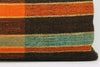 12x24 Vintage Hand Woven Kilim Pillow Lumbar Bohemian pillow case, Modern home decor  orange green brown  striped 972 - kilimpillowstore
 - 4