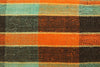 12x24 Vintage Hand Woven Kilim Pillow Lumbar Bohemian pillow case, Modern home decor  orange green brown  striped 974 - kilimpillowstore
 - 3