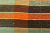 12x24 Vintage Hand Woven Kilim Pillow Lumbar Bohemian pillow case, Modern home decor  orange green brown  striped 975 - kilimpillowstore
 - 3