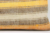 12x24 Vintage Hand Woven Kilim Pillow Lumbar Bohemian pillow case, Modern home decor  orange white brown  striped 953 - kilimpillowstore
 - 4