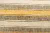 12x24 Vintage Hand Woven Kilim Pillow Lumbar Bohemian pillow case, Modern home decor  orange white brown  striped 960 - kilimpillowstore
 - 3