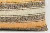 12x24 Vintage Hand Woven Kilim Pillow Lumbar Bohemian pillow case, Modern home decor  orange white brown  striped 963 - kilimpillowstore
 - 4