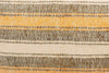 12x24 Vintage Hand Woven Kilim Pillow Lumbar Bohemian pillow case, Modern home decor  orange white brown  striped 965 - kilimpillowstore
 - 3