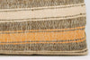 12x24 Vintage Hand Woven Kilim Pillow Lumbar Bohemian pillow case, Modern home decor  orange white brown  striped 965 - kilimpillowstore
 - 4
