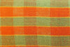 12x24 Vintage Hand Woven Kilim Pillow Lumbar  pastel, checkered, plaid, orange green 1859 - kilimpillowstore
 - 3