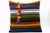 16x16 Vintage Hand Woven Turkish Kilim Pillow  - Old  Kilim Cushion 327,navy blue,green,black,amber,claret red,white , tassel,striped - kilimpillowstore
 - 1