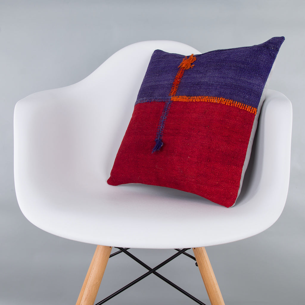 Bohemian Multiple Color Kilim Pillow Cover 16x16 7819