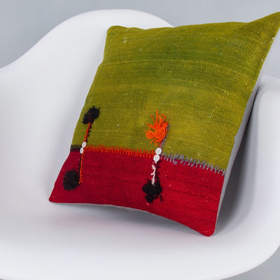 Bohemian Multiple Color Kilim Pillow Cover 16x16 7820