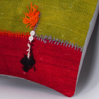 Bohemian Multiple Color Kilim Pillow Cover 16x16 7820