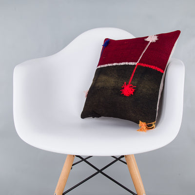 Bohemian Multiple Color Kilim Pillow Cover 16x16 7919