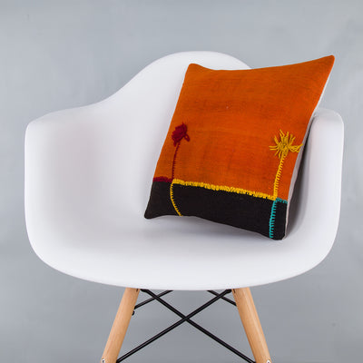Bohemian Multiple Color Kilim Pillow Cover 16x16 7934