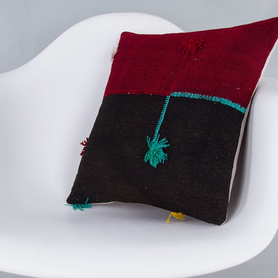 Bohemian Multiple Color Kilim Pillow Cover 16x16 7956