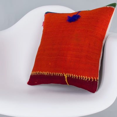 Bohemian Multiple Color Kilim Pillow Cover 16x16 7957