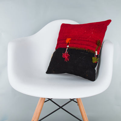 Bohemian Multiple Color Kilim Pillow Cover 16x16 8087