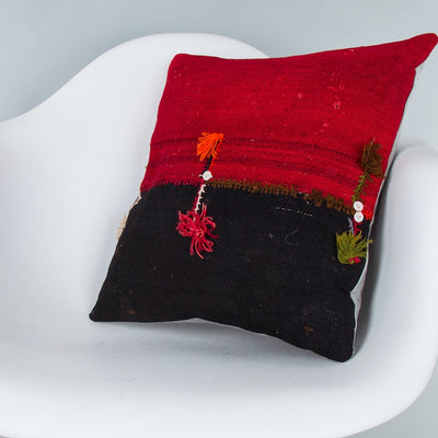 Bohemian Multiple Color Kilim Pillow Cover 16x16 8087