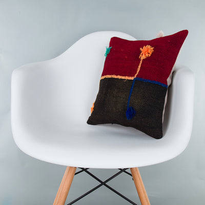 Bohemian Multiple Color Kilim Pillow Cover 16x16 8163