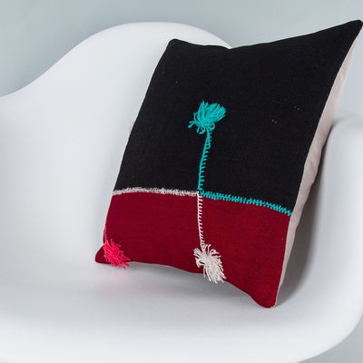 Bohemian Multiple Color Kilim Pillow Cover 16x16 8164