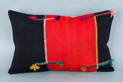 Bohemian Multiple Color Kilim Pillow Cover 16x24 8609