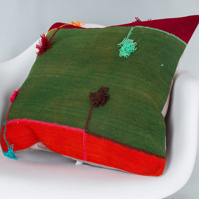 Bohemian Multiple Color Kilim Pillow Cover 20x20 9026