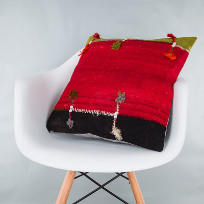 Bohemian Multiple Color Kilim Pillow Cover 20x20 9334