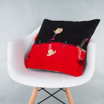 Bohemian Multiple Color Kilim Pillow Cover 20x20 9339
