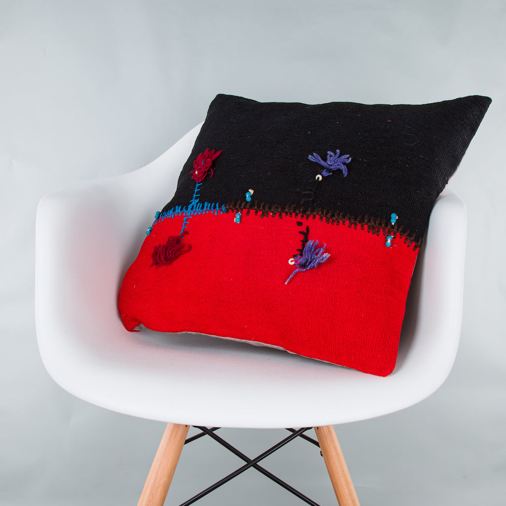 Bohemian Multiple Color Kilim Pillow Cover 20x20 9341