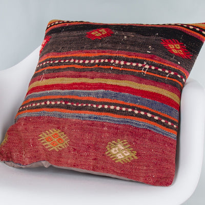 Bohemian Multiple Color Kilim Pillow Cover 20x20 9350