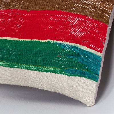 Contemporary Multiple Color Kilim Pillow Cover 16x16 7317