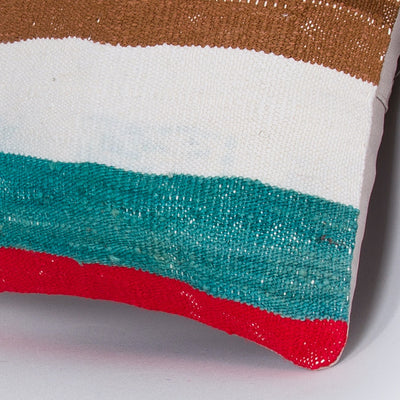 Contemporary Multiple Color Kilim Pillow Cover 16x16 7318