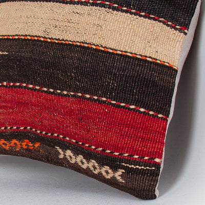 Contemporary Multiple Color Kilim Pillow Cover 16x16 7504