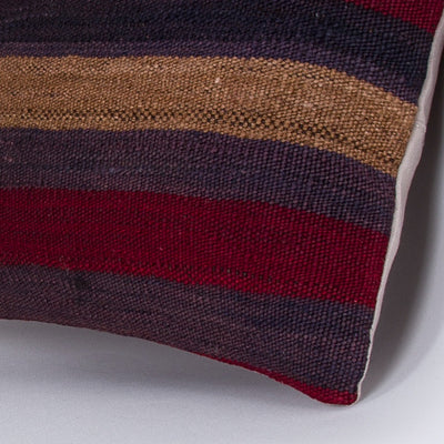 Contemporary Multiple Color Kilim Pillow Cover 16x16 7522