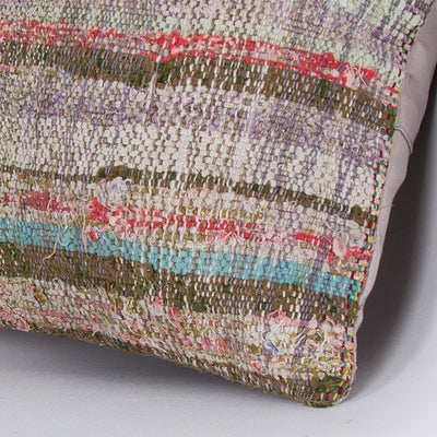 Contemporary Multiple Color Kilim Pillow Cover 16x16 7560