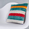 Contemporary Multiple Color Kilim Pillow Cover 16x16 7561