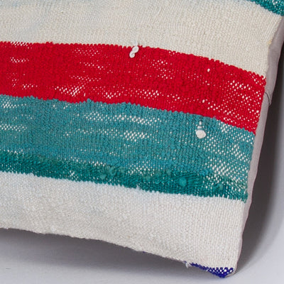 Contemporary Multiple Color Kilim Pillow Cover 16x16 7561