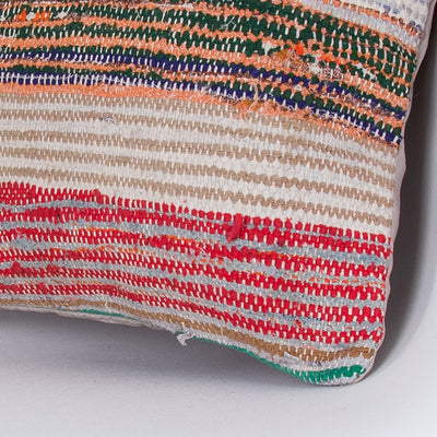 Contemporary Multiple Color Kilim Pillow Cover 16x16 7615