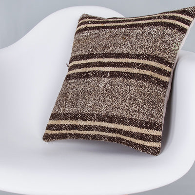 Contemporary Multiple Color Kilim Pillow Cover 16x16 7624