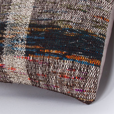 Contemporary Multiple Color Kilim Pillow Cover 16x16 7627