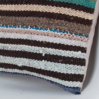Contemporary Multiple Color Kilim Pillow Cover 16x16 7662